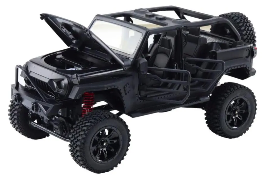 Voiture télécommandée incassable RC 4X4 noire pour terrains difficiles - 3