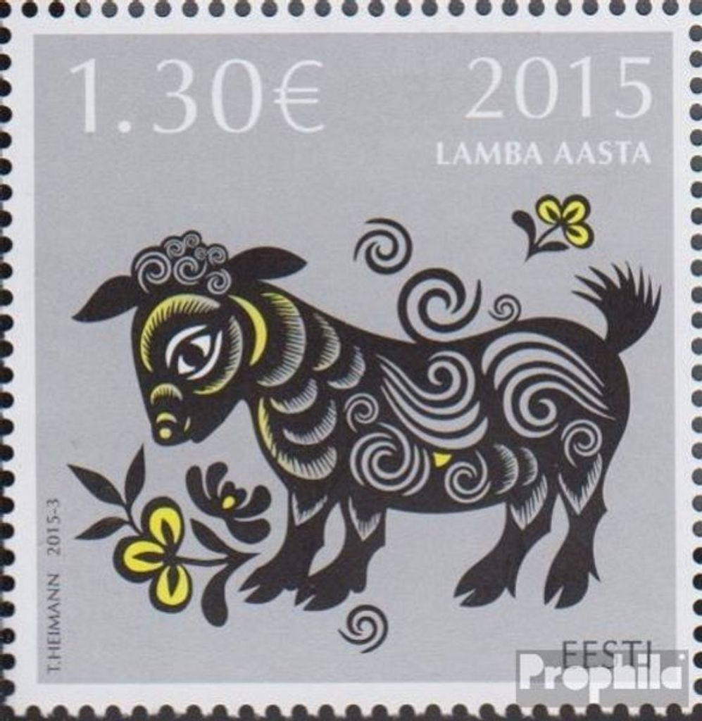 Briefmarken Estland 2015 Mi 816 (kompl.Ausg.) postfrisch Neujahr