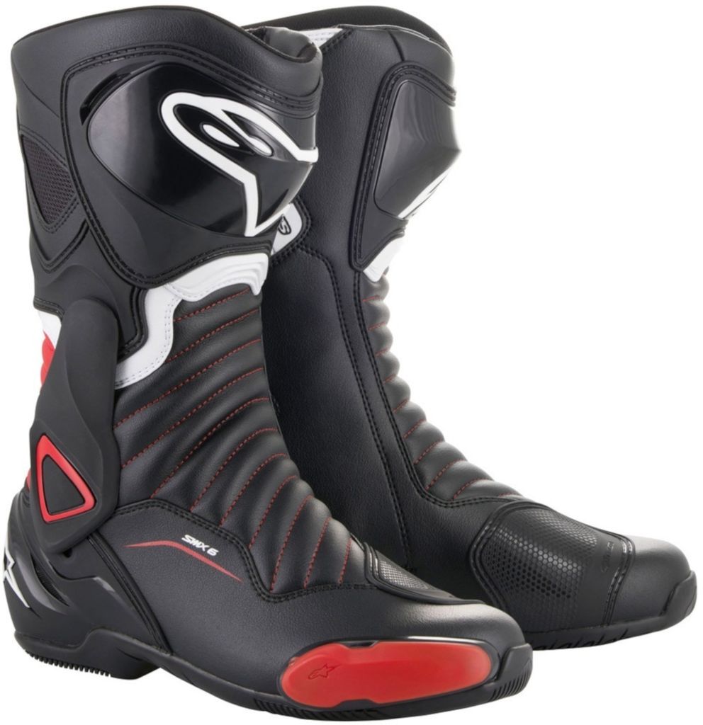 Alpinestars SMX-6 V2 Motorradstiefel Farbe: Schwarz/Rot, Grösse: 37