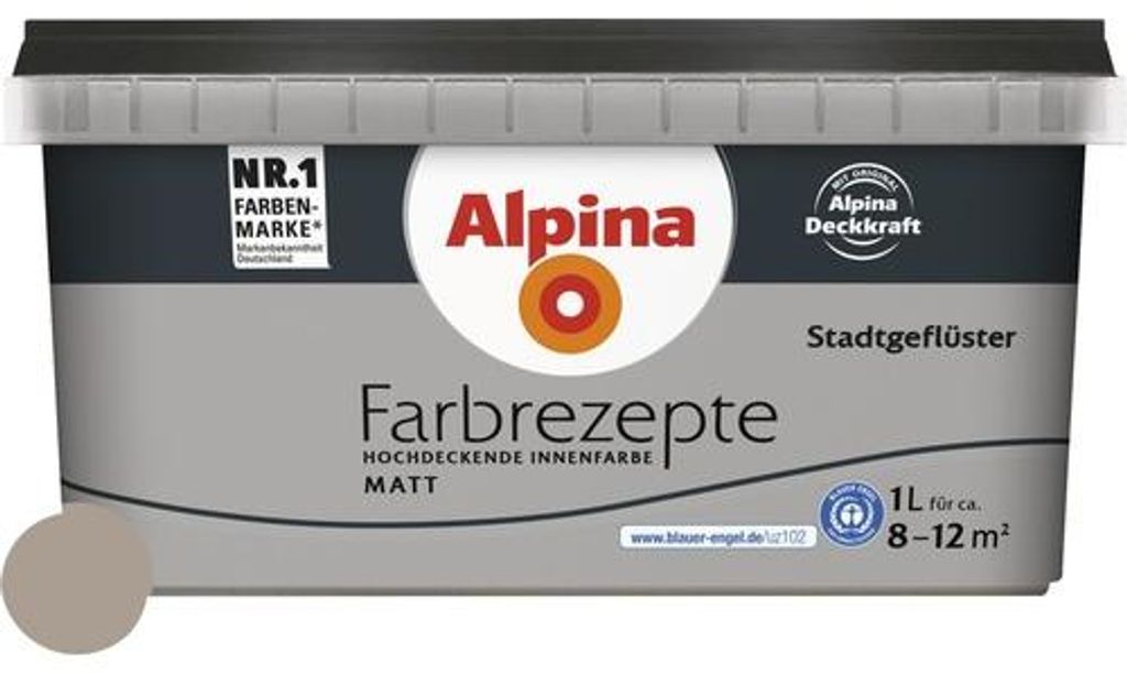 Alpina Wandfarbe Farbrezepte Party Pink 1 l Produktbild 
