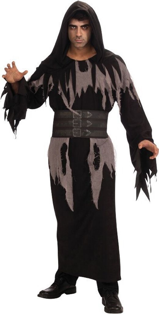 Schwarze Geister Robe für Herren, Größe:L
