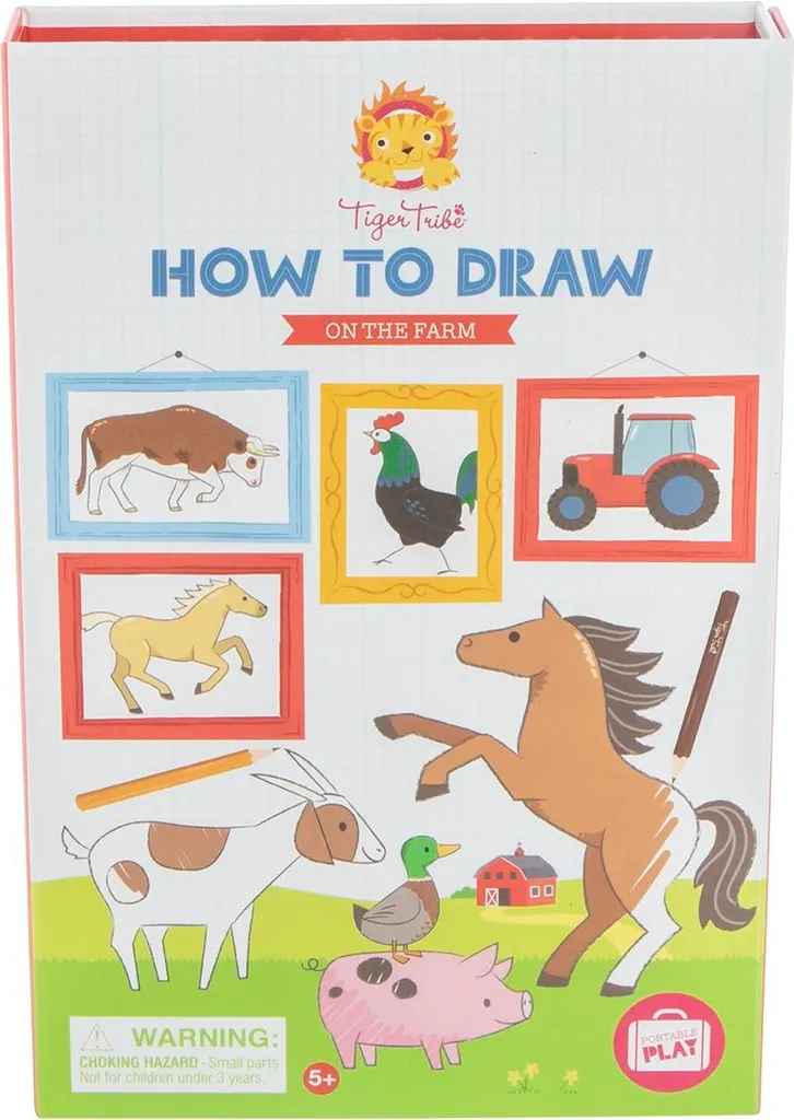Guide pratique : apprendre à dessiner un tigre dans un décor de ferme