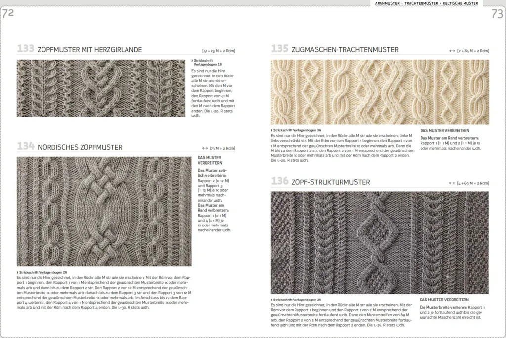 Strickmuster Die Sammlung : Ne manquez plus d'idées de points de tricot