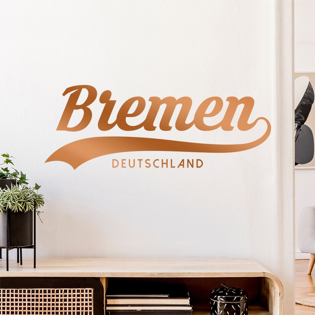 Bremen Deutschland Wandtattoo Wandaufkleber Wall Sticker - Dekoration, Küche, Wohnzimmer, Schlafzimmer, Badezimmer