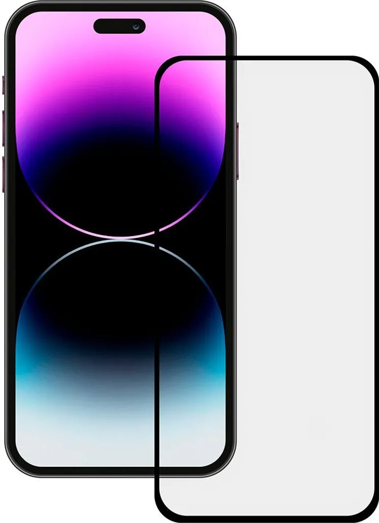 Ksix Vetro Temperato iPhone 15 Pro 9H Full Glue - Protezione Totale