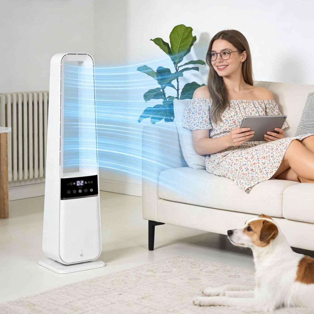 AIORBER Turmventilator Leise ohne Flügel Säulenventilator Produktbild 