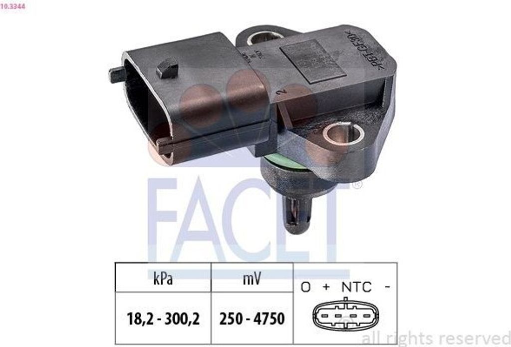 FACET Luftdrucksensor Höhenanpassung 10.3344 für HYUNDAI i20 Schrägheck (GB, IB)