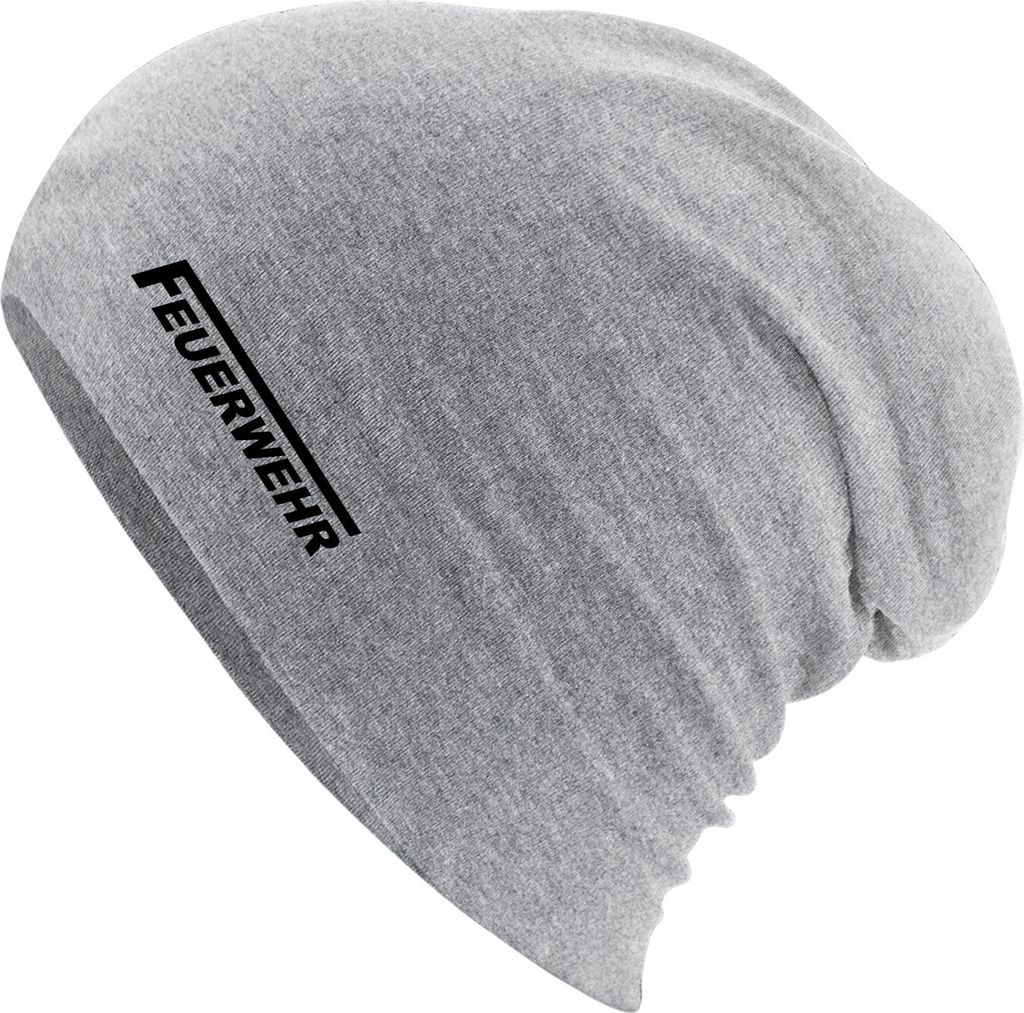 Huuraa Beanie Feuerwehr Heather Grey One Size Baumwolle und Elasthan Mütze Geschenkidee