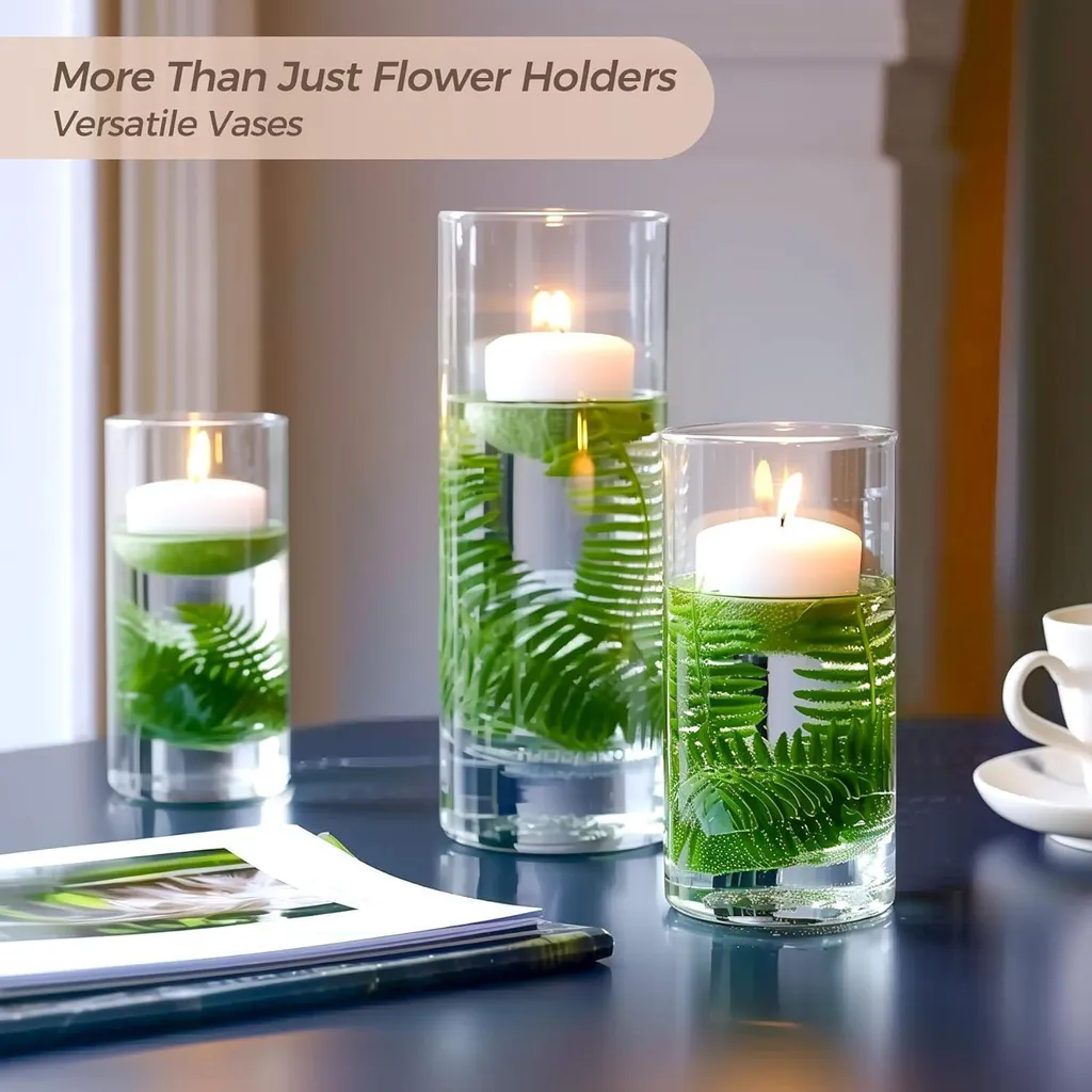 Petit vase en verre set de 6 : Solution déco pour centres de table chic - 7