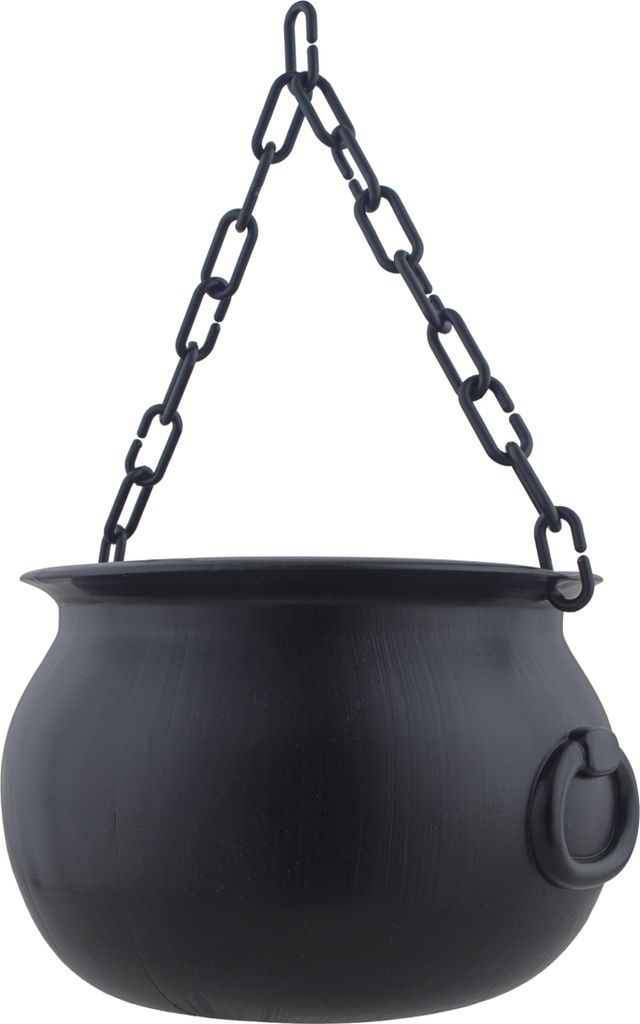 Großer Hexenkessel mit Kette Ø 20 cm | Schwarz Produktbild 