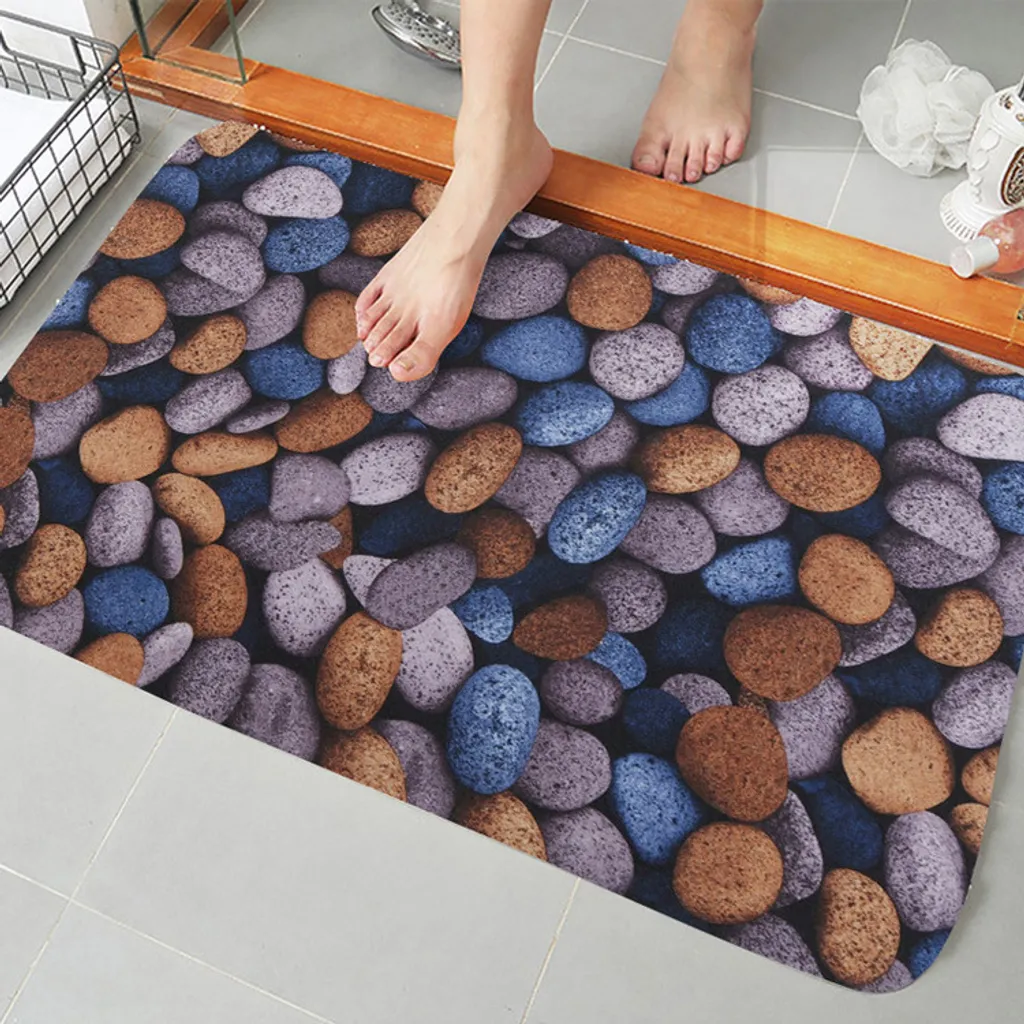 Tappeto Bagno 60x90 Morbido Antiscivolo Lavabile per Tutta Famiglia