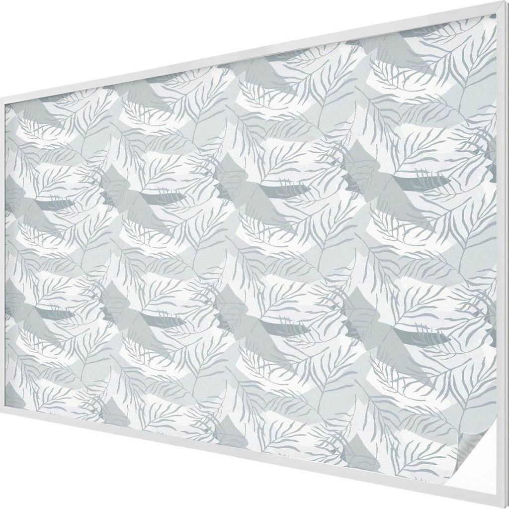 Buntglas Fensterfolie – 146x200 cm – Stained-Glass Design – blickdichte dekorative Sichtschutzfolie – selbstklebend, UV-Schutz – Zarte Bl...