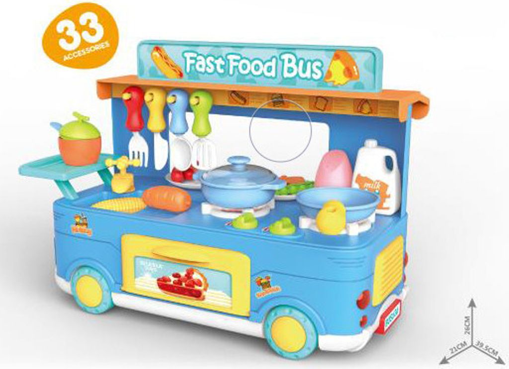 Fastfood Truck | Jouets 3+ | 33 pièces incluses Image du produit 
