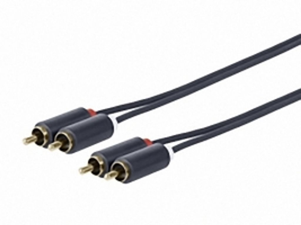Vivolink - Prorcarca1 1m 2 x rca 2 x rca schwarz Audiokabel - Audiokabel (2 x rca, Stecker, 2 x rca, Stecker, rechts, rechts)