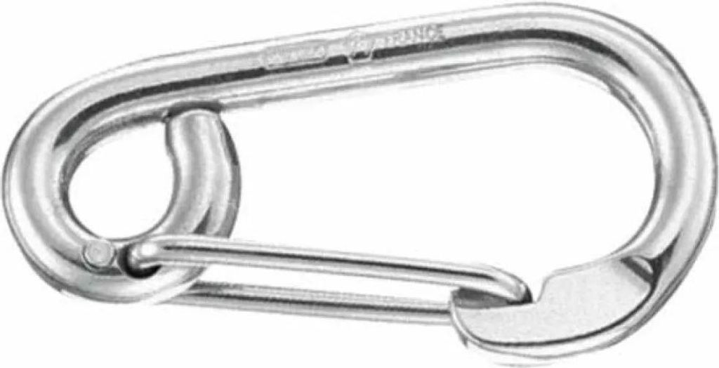 Wichard Sicherheitskarabiner Silber 50 mm Silber 50 mm