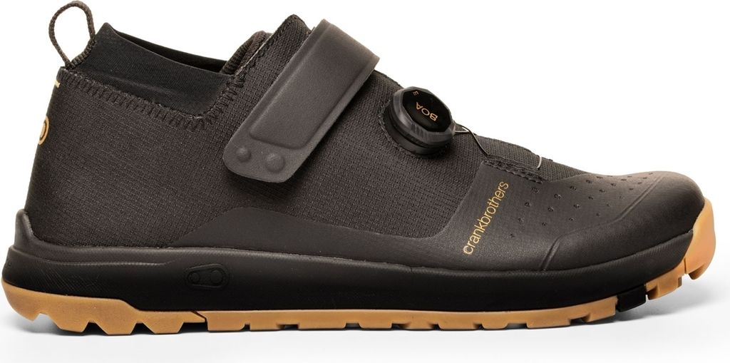 Crankbrothers Stamp Trail Schuh, Boa, black/gold/gum, 38 (EU) | 6 (US)