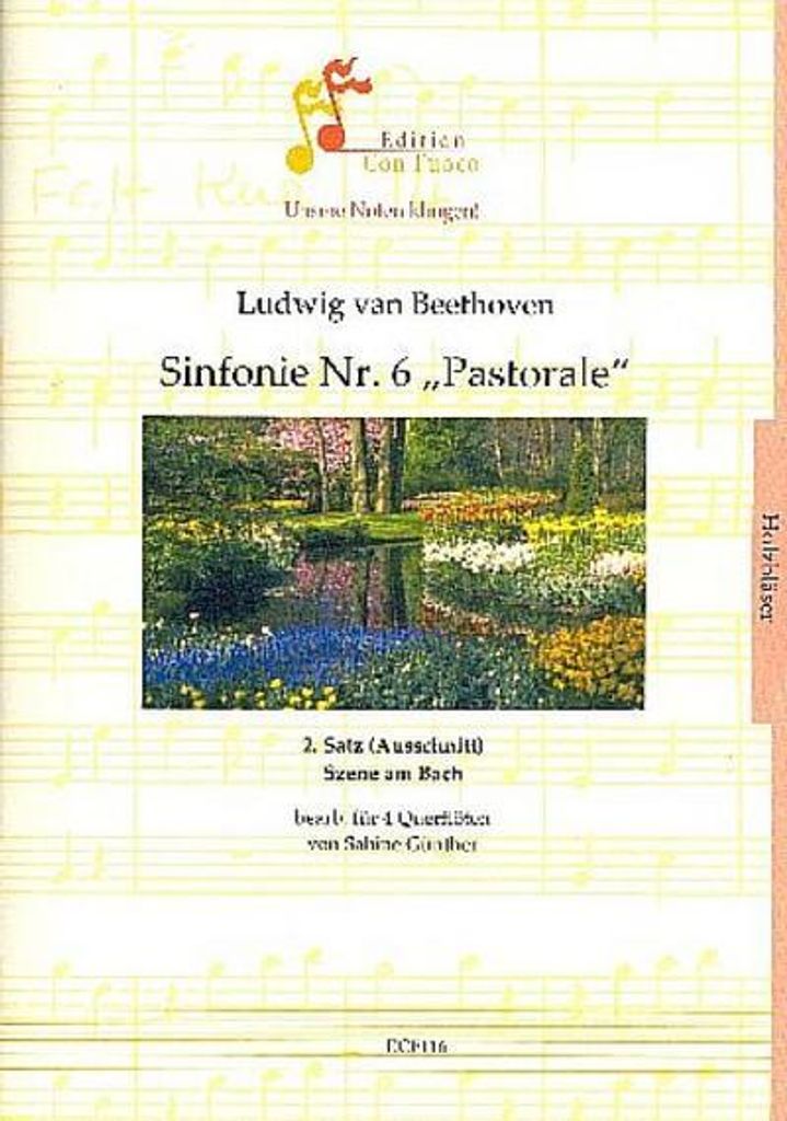 2. Satz (Ausschnitt) aus der Sinfonie F-Dur Nr.6 op.68für 4 Flöten