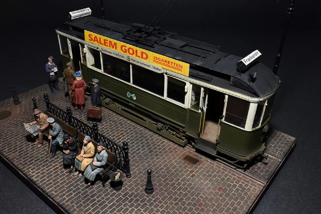Tramway Miniature 1:35 Haute Précision MiniArt avec Base et Accessoires - 4