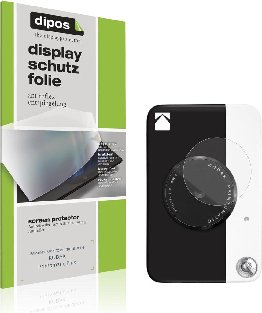 4x Schutzfolie für KODAK Printomatic Plus matt Displayschutzfolie Folie Display Schutz dipos