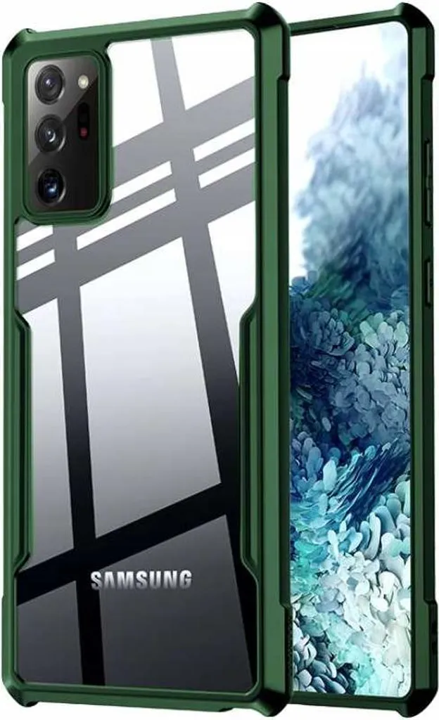 Coque Beetle Galaxy Note 20 Ultra SPACECASE Dos Rigide et Bords Verts - 2