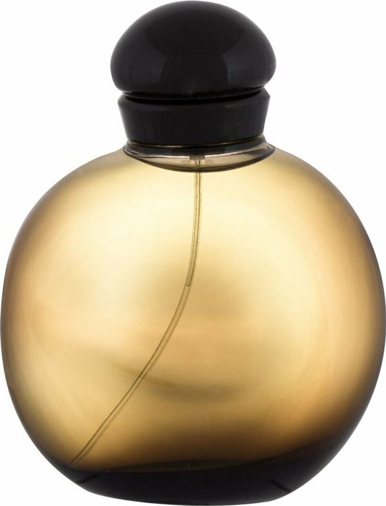 A close-up studio shot of a perfume bottle.