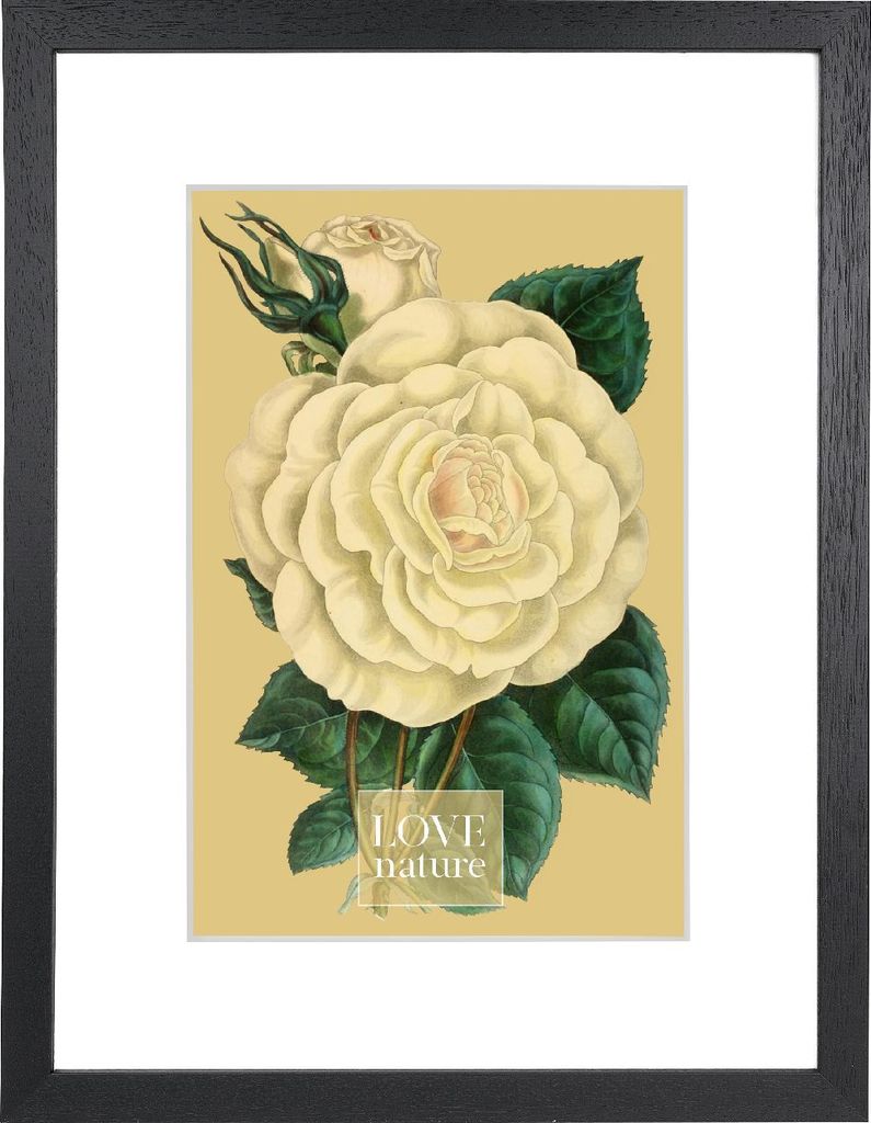 Goldbuch Bilderrahmen Rustiq schwarz 30x40 cm mit Passepartout 20x30 cm