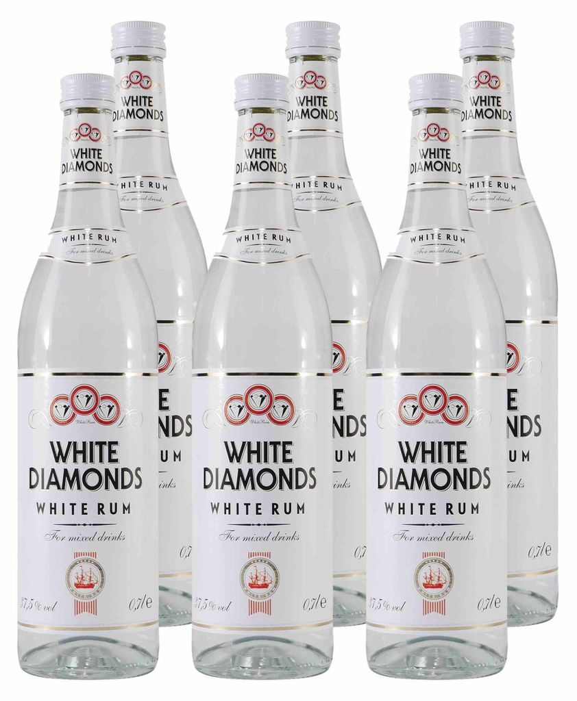 White Diamonds White Rum (6 x 0,7L) Produktbild 