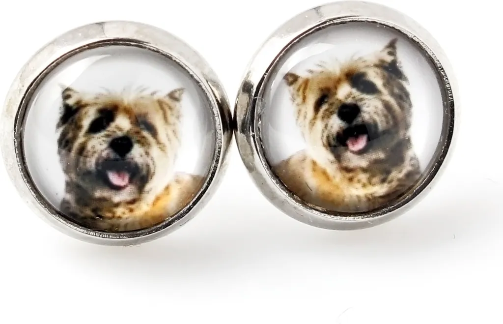 Cairn terrier - I tuoi orecchini sono fatti a mano, foto originali, gioielli del marchio Art.-Dog.