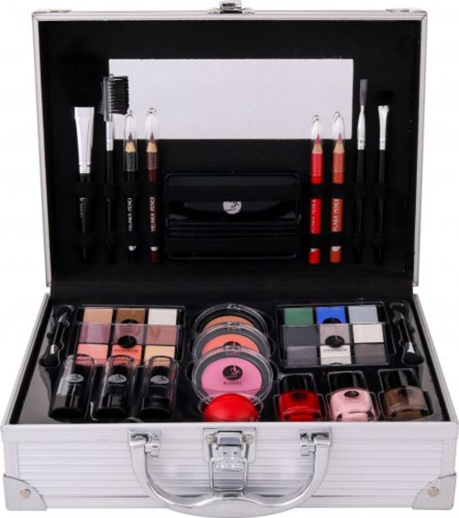 2k All About Beauty Train Case Complete Makeup Palette