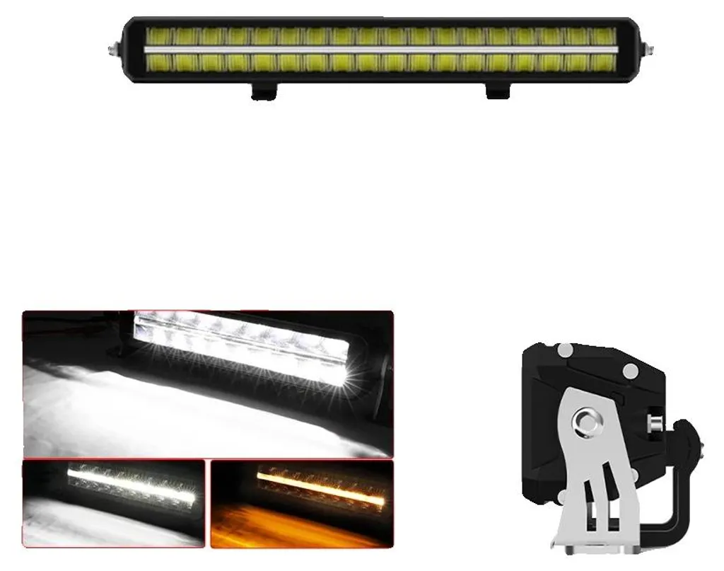 Barre lumineuse LED 22 pouces faisceau combiné IP68 avec connecteur DT