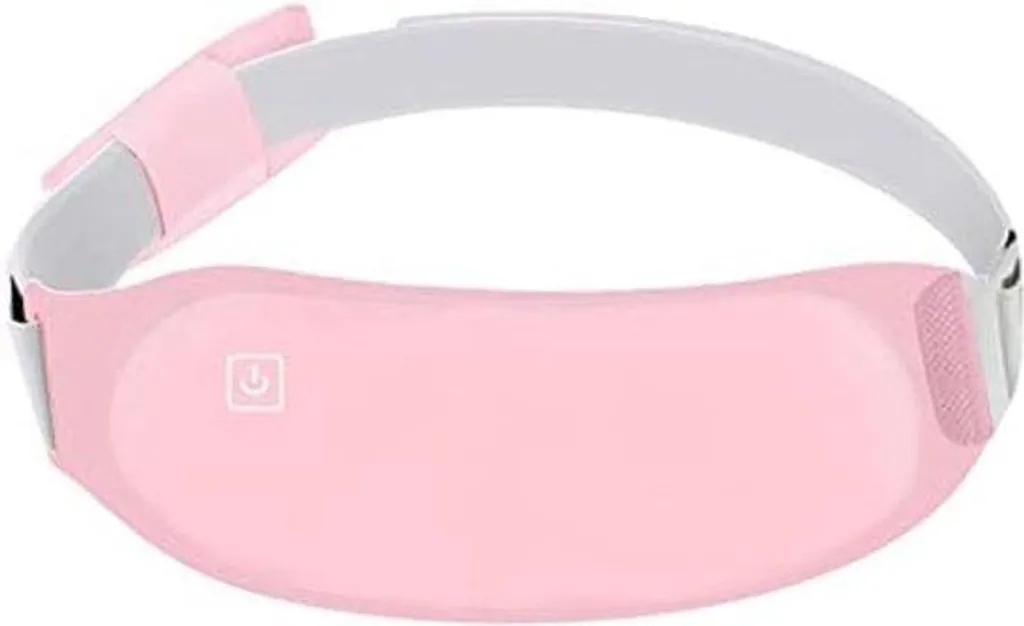Bande chauffante règles rose avec 3 niveaux de chaleur et massage vibrant