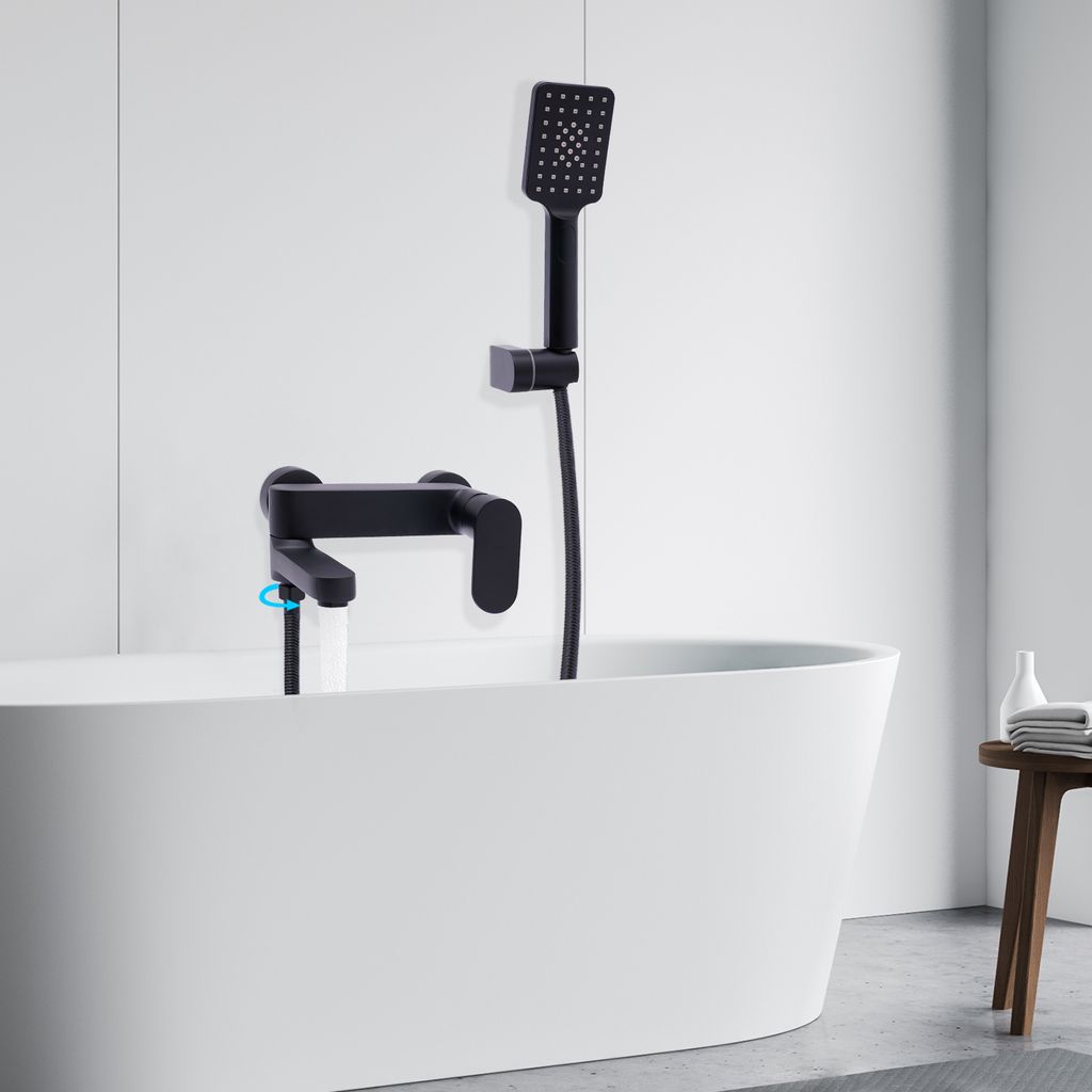 Badewannenarmatur Schwarz Duschset Wannenarmatur Bad Armatur Mit Handbrause Wasserhahn