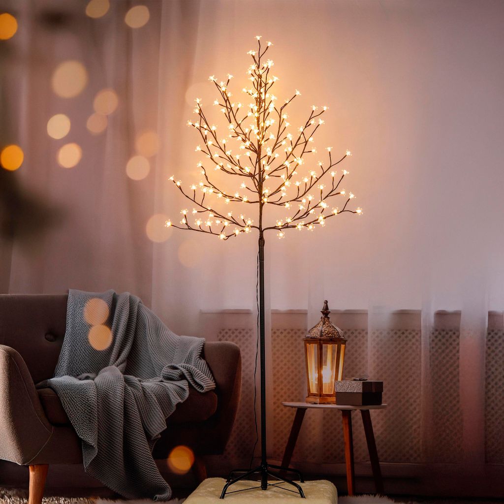 Spetebo Kirschblüten Baum für Außen mit 180 LED Blüten - H Produktbild 