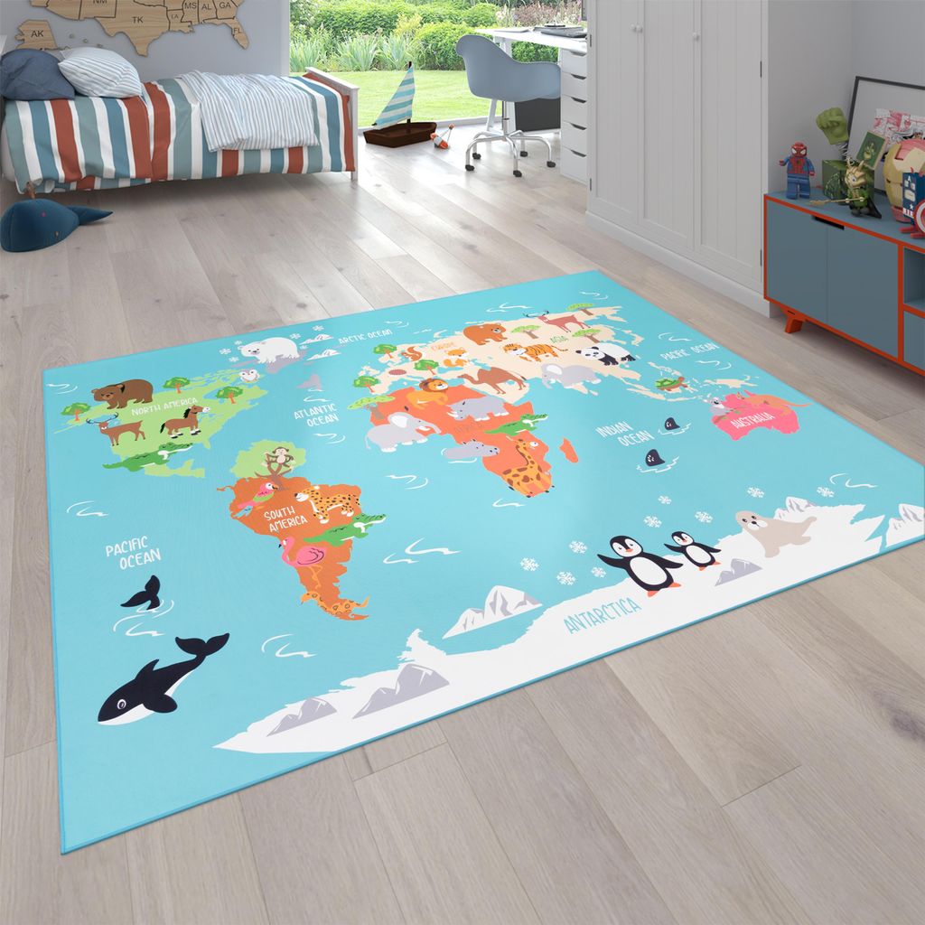 Paco Home Kinderteppich Teppich Rund Kinderzimmer Produktbild 