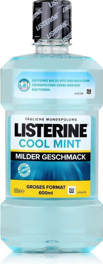 Listerine Cool Mint Mild 600ml - Für Kinder ab sechs Jahren geeignet (1er Pack)