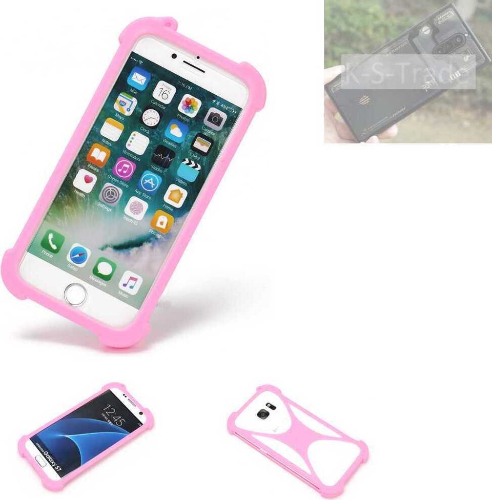 K-S-Trade Handy Hülle kompatibel mit nubia Red Magic 8 Pro+ Schutz Hülle Bumper Silikon Schutz Hülle Cover Case Silikoncase Silikonbumper TPU