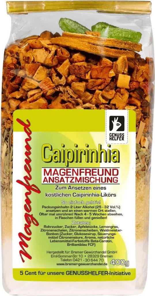 Magenfreund Ansatzmischung Caipirinha, ohne künstliche Zutaten, Likör selber machen, Caipi-Likör, 400g