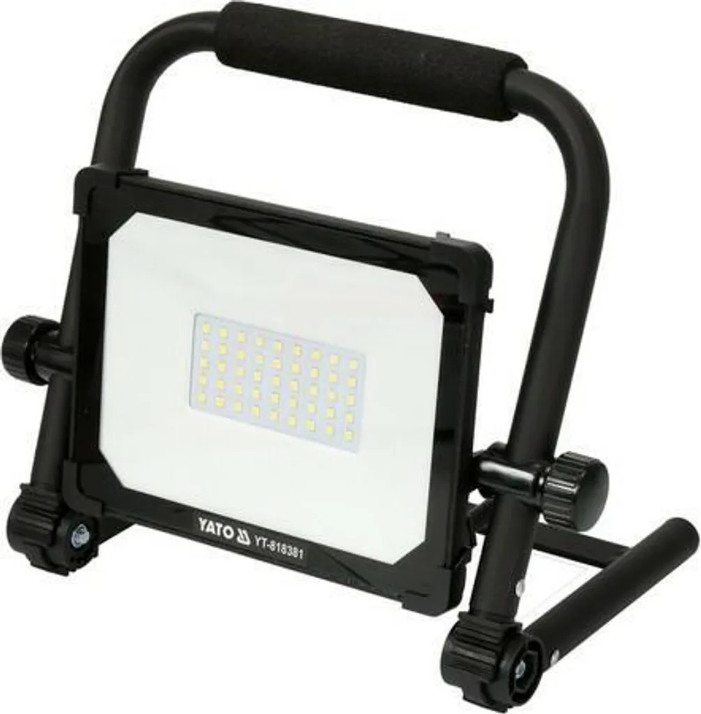 Yato YT-818381 Luce di Lavoro LED 30W Nera | Proiettore SMD 2850 Lumen