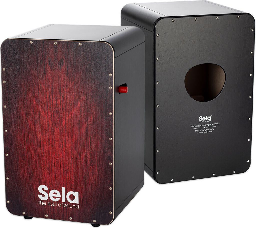 Sela SE 047 CaSela Pro Black/Red Dragon Wood-Cajon