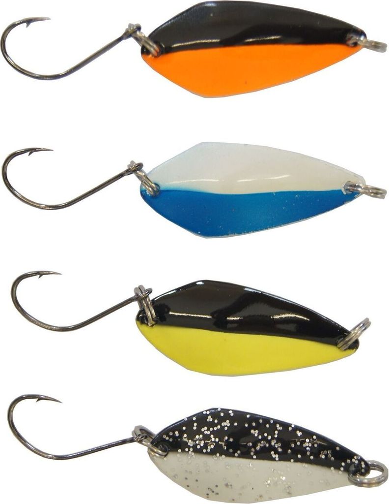 Paladin Trout Spoon 2,9cm 2,7g - Blinker für Forellen, Farbe:orange-schwarz/orange-schwarz