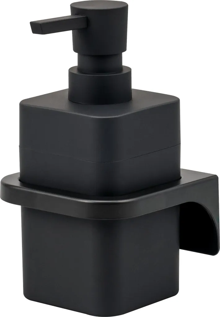 Dispenser Sapone SAVONA bremermann Angolare Nero - Robusto e Pratico