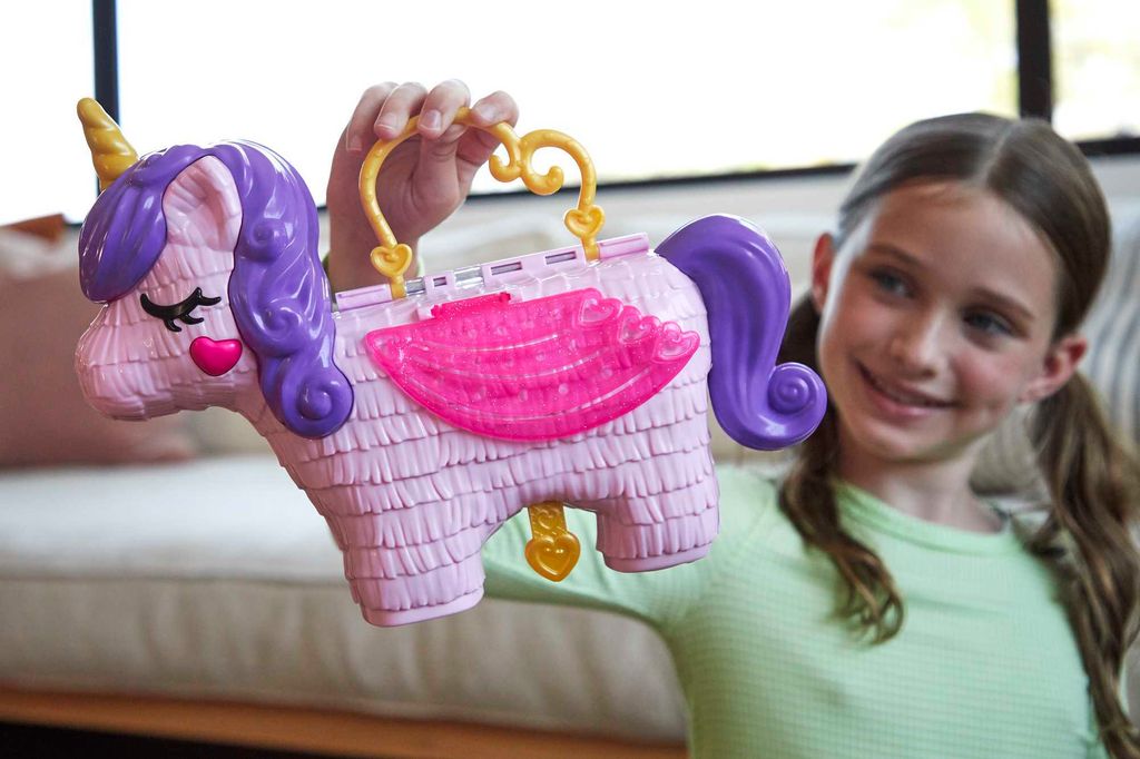 Polly Pocket Einhorn-Party Spielset, Polly und Lila Puppe Produktbild 3