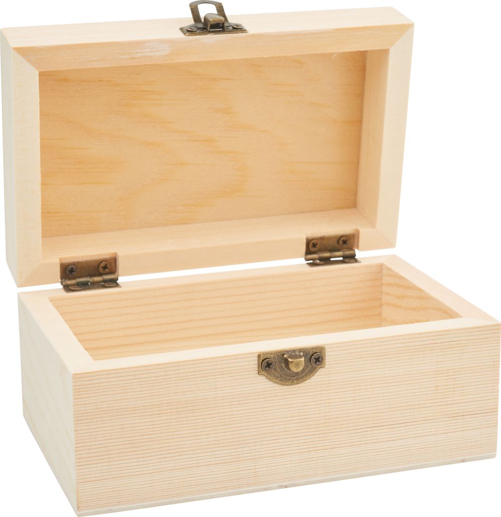 VBS Holzkästchen Kiefernholz 13x8x6,3cm Produktbild 1
