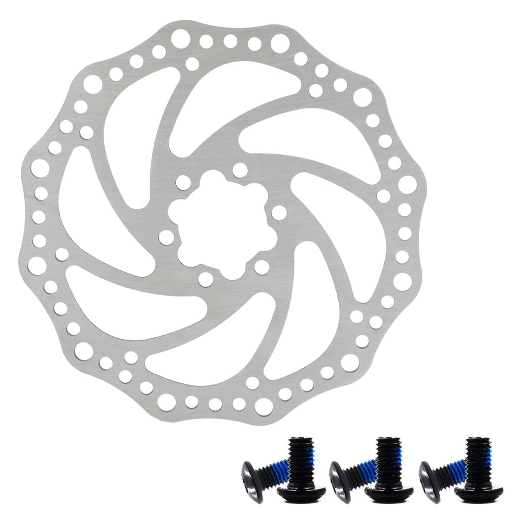 Fahrrad-Bremsscheibe, Edelstahl, 160mm, 6-Loch, Mountainbike-Bremsscheibe, für MTB, Rennrad & E-Bike
