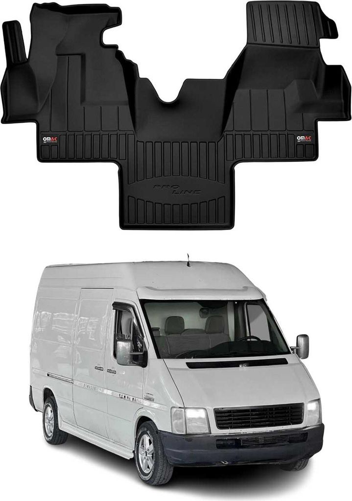 OMAC Gummi Fußmatten für VW LT 1996-2006 Premium TPE 3D Automatten Antirutsch 1x