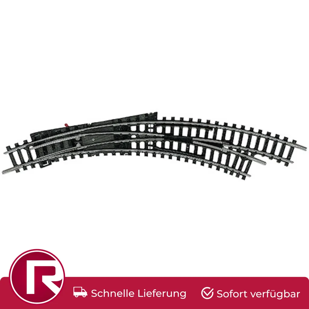 Minitrix 14957 Rail aiguillage courbe manuel R1-R2 robuste et précis - 2