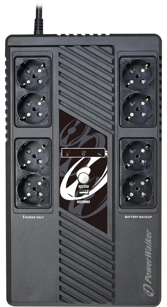 PowerWalker VI 600 MS UPS 600VA 360W Onduleur Line-Interactive USB - 3