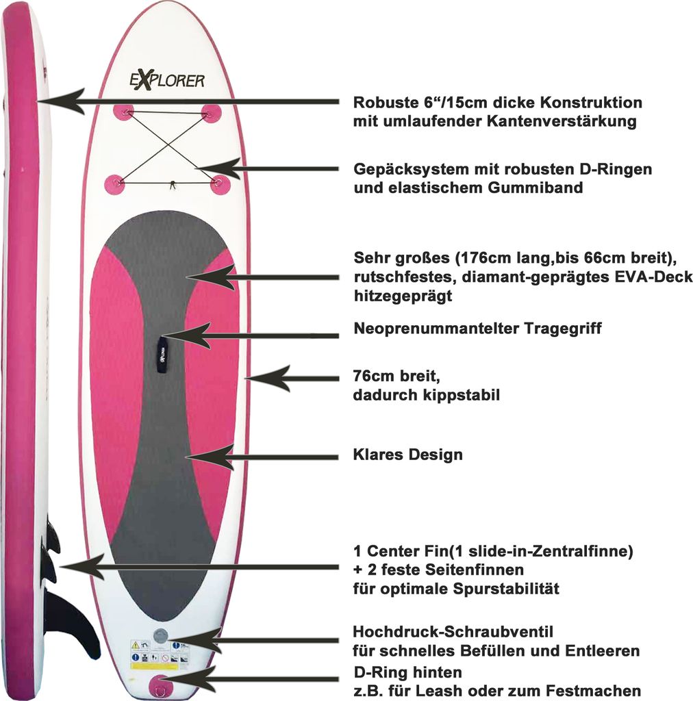 SUP Board Stand Up Paddling Surfboard | Kaufland.de