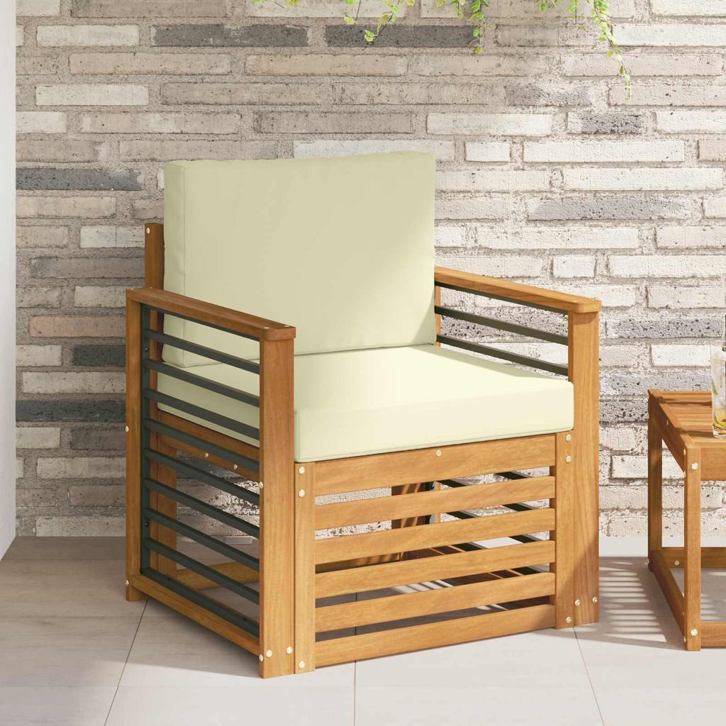 "im Sonderangebot"Outdoor-Sofagarnitur/Couchgarnitur - CLORIS - Outdoor-Möbel - für Garten/Terrasse - mit Kissen Natur 71x63x73 cm - Gartensofas ...