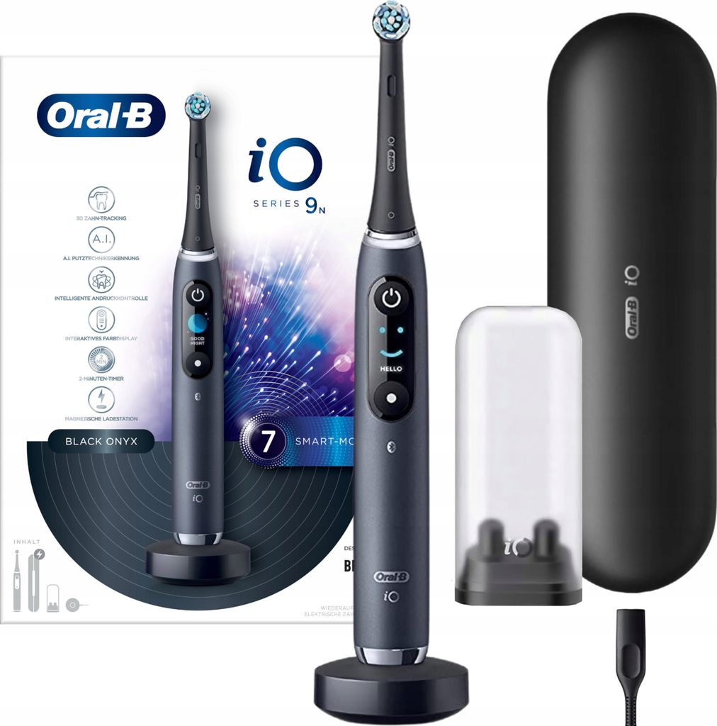 Oral-B | Brosse à dents électrique iO Series 9 - Noir - Image du produit 